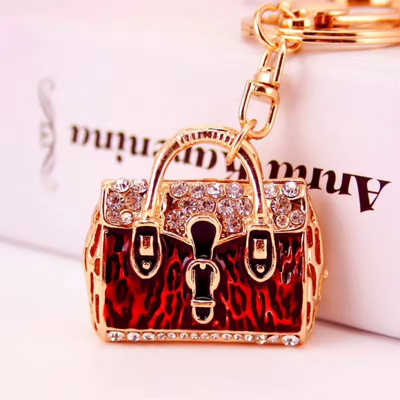 Accessories - Mini Animal Purse Bag Charm- Red